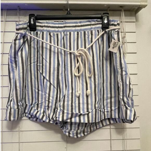 Blu Planet Colorful Striped Shorts Lightweight Summer Multicolor Women's Size 2X - Picture 1 of 7